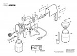 Bosch 0 603 266 103 Psp 60 Spray Gun 230 V / Eu Spare Parts
